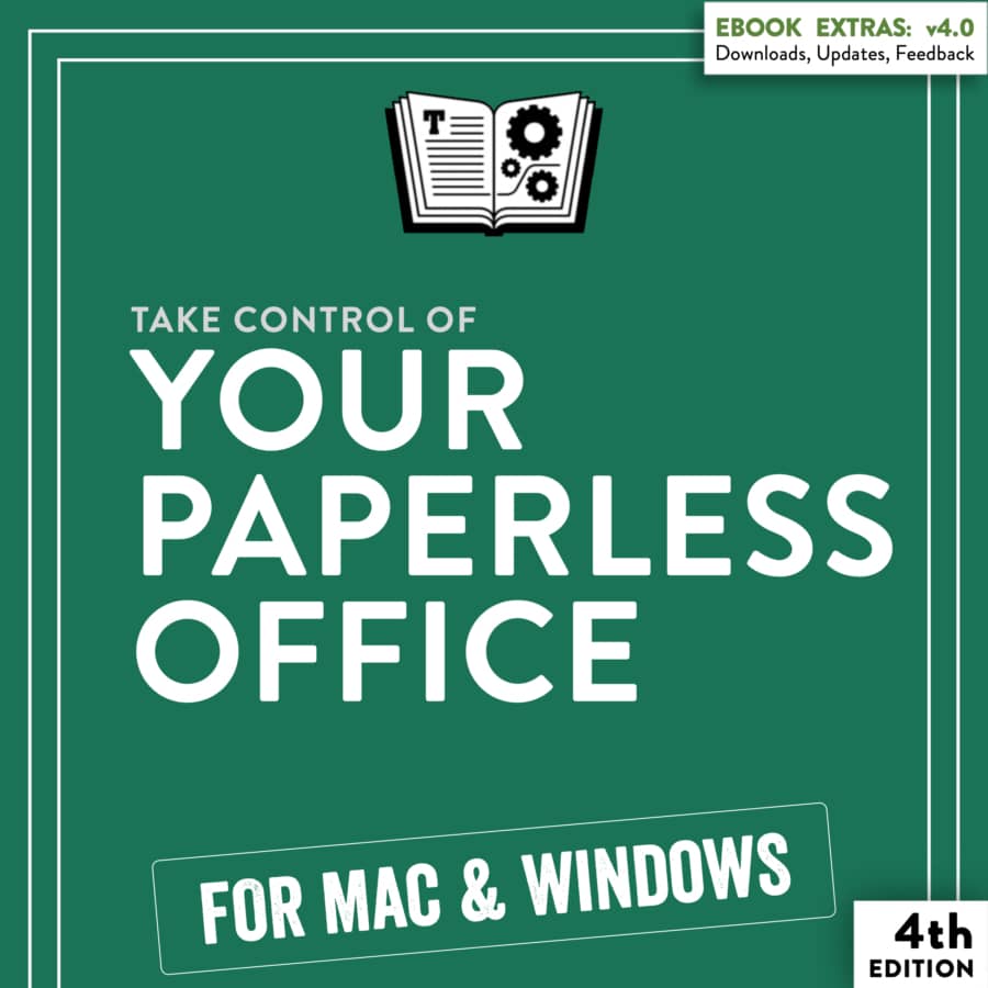 Image showing the cover of Take Control of Your Paperless Office.
